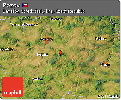 Satellite 3D Map of Pozov