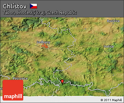Satellite 3D Map of Chlístov