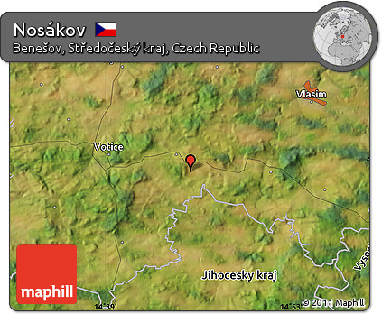 Satellite Map of Nosákov