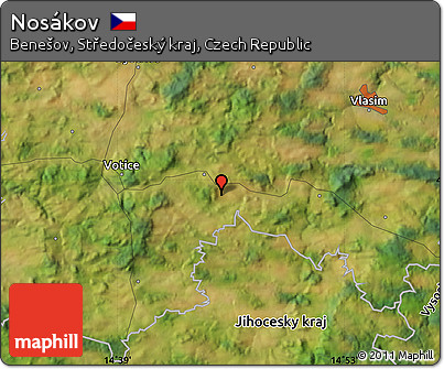 Satellite Map of Nosákov