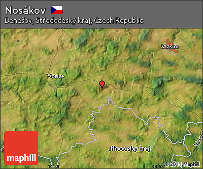 Satellite Map of Nosákov