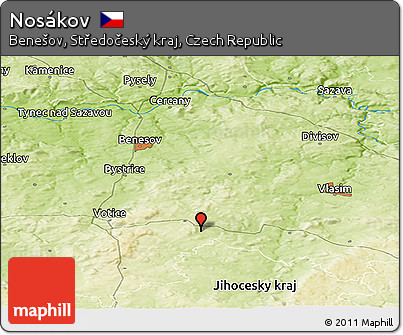 Physical Panoramic Map of Nosákov
