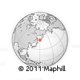 Outline Map of the Area around 49° 43' 37" N, 150° 31' 30" E, rectangular outline