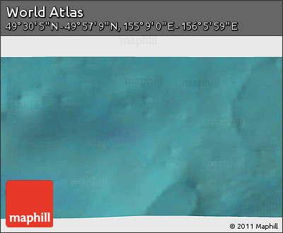 Satellite 3D Map of the Area around 49° 43' 37" N, 155° 37' 30" E