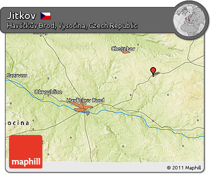Physical 3D Map of Jitkov