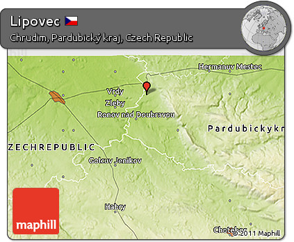 Physical 3D Map of Lipovec