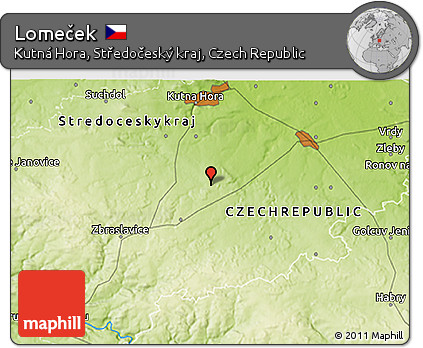Physical 3D Map of Lomeček
