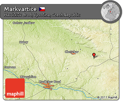 Physical 3D Map of Markvartice