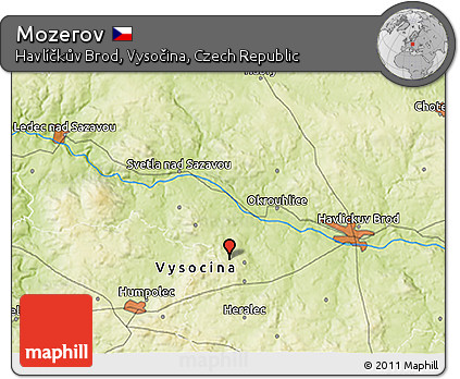 Physical 3D Map of Mozerov