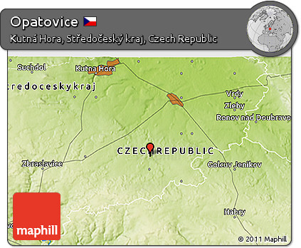 Physical 3D Map of Opatovice