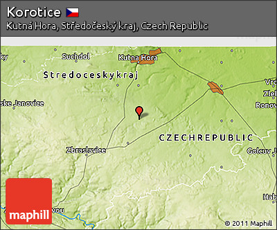 Physical 3D Map of Korotice