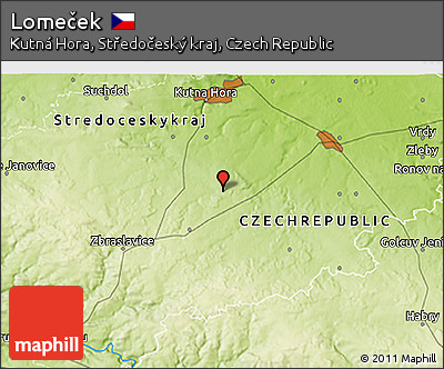 Physical 3D Map of Lomeček