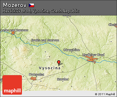 Physical 3D Map of Mozerov