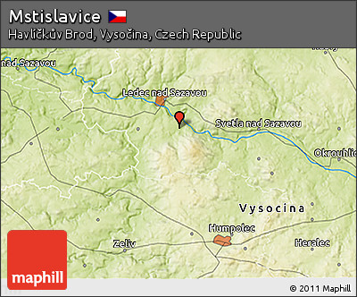 Physical 3D Map of Mstislavice