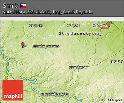 Physical 3D Map of Smrk
