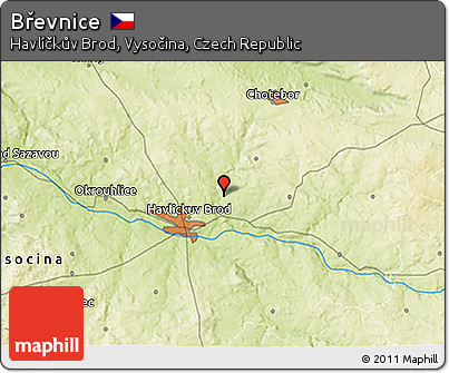 Physical 3D Map of Břevnice