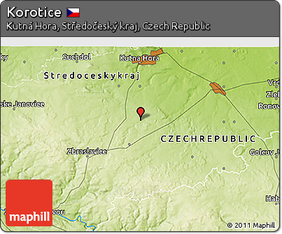 Physical 3D Map of Korotice