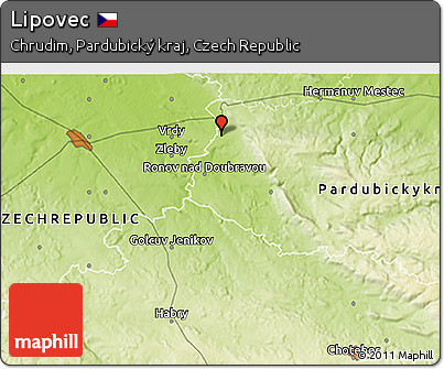 Physical 3D Map of Lipovec