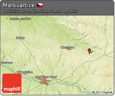 Physical 3D Map of Markvartice
