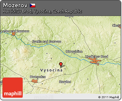 Physical 3D Map of Mozerov