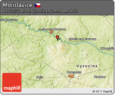 Physical 3D Map of Mstislavice