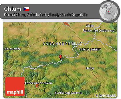 Satellite 3D Map of Chlum