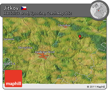 Satellite 3D Map of Jitkov