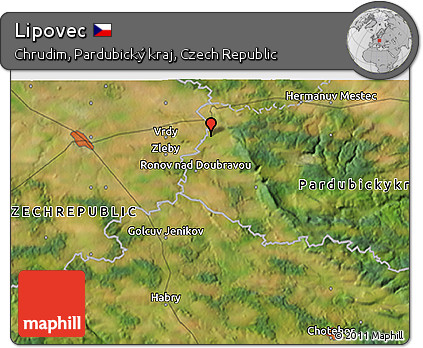 Satellite 3D Map of Lipovec