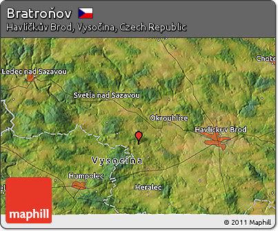 Satellite 3D Map of Bratroňov