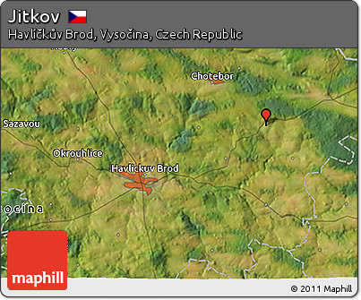 Satellite 3D Map of Jitkov