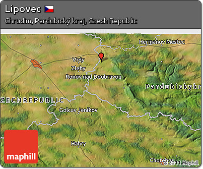 Satellite 3D Map of Lipovec
