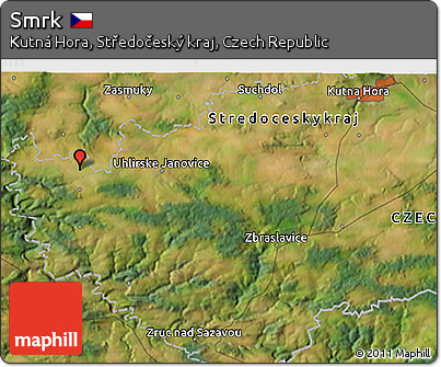 Satellite 3D Map of Smrk