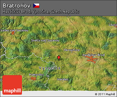 Satellite 3D Map of Bratroňov