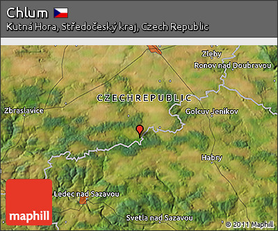 Satellite 3D Map of Chlum