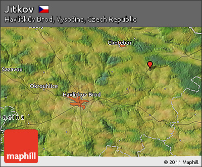 Satellite 3D Map of Jitkov