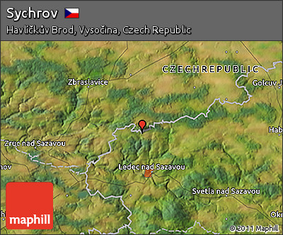 Satellite 3D Map of Sychrov