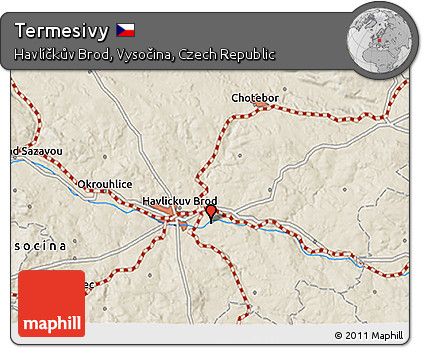 Shaded Relief 3D Map of Termesivy