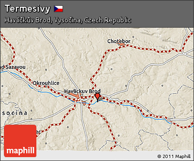 Shaded Relief 3D Map of Termesivy