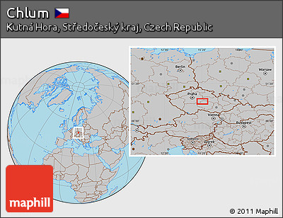 Gray Location Map of Chlum