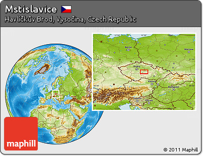 Physical Location Map of Mstislavice