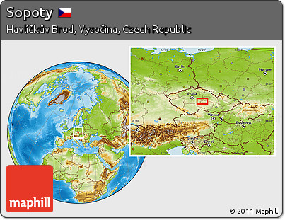 Physical Location Map of Sopoty