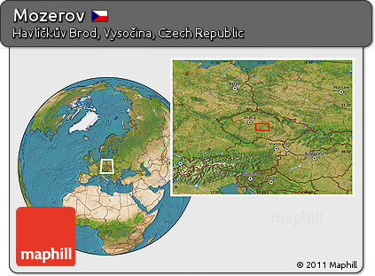 Satellite Location Map of Mozerov
