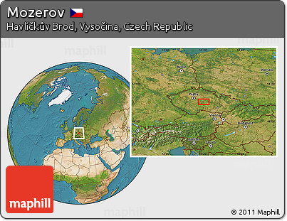 Satellite Location Map of Mozerov