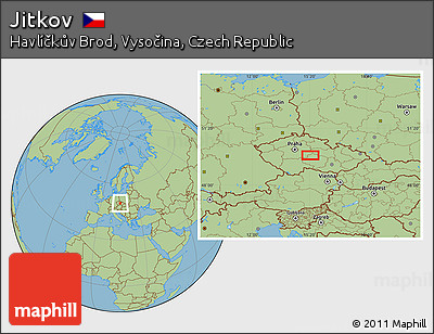 Savanna Style Location Map of Jitkov