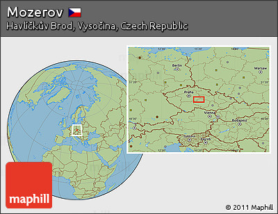 Savanna Style Location Map of Mozerov