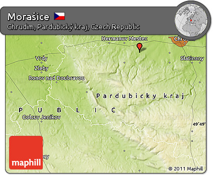 Physical Map of Morašice