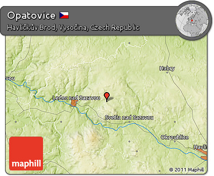Physical Map of Opatovice