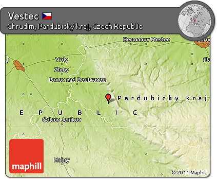 Physical Map of Vestec