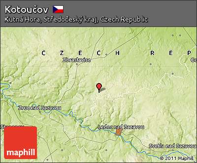 Physical Map of Kotoučov