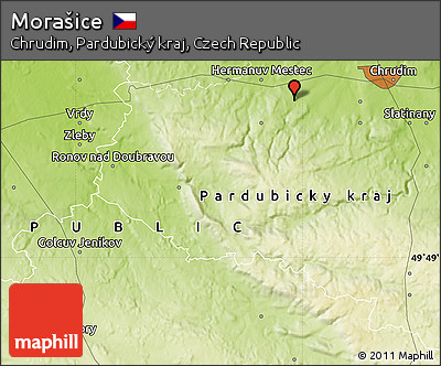 Physical Map of Morašice